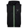 Giuseppe Zanotti Lr-41 Logo-print Sleeveless Hoodie In Black