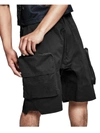 And Now This Mens Mid-rise 10" Inseam Cargo Shorts In Black