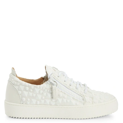 Giuseppe Zanotti Frankie Leather Sneakers In White