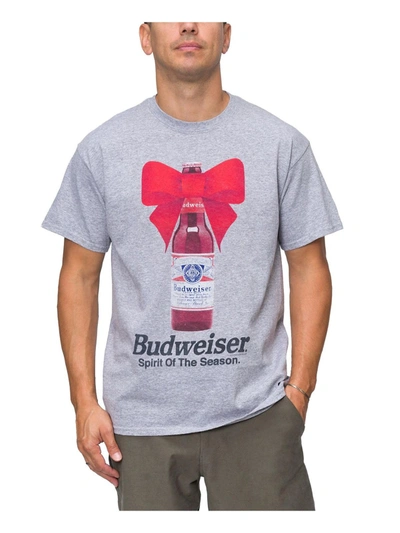 Junk Food Budweiser Mens Crew Neck Short Sleeve Graphic T-shirt In Multi
