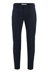 Department Five Department 5 Stretch Cotton Chino Trousers In Blue