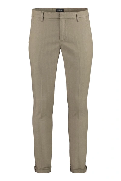 Dondup Cotton Chino Trousers In Turtledove