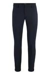 Dondup Gaubert Chino Pants In Wool Blend In Blue
