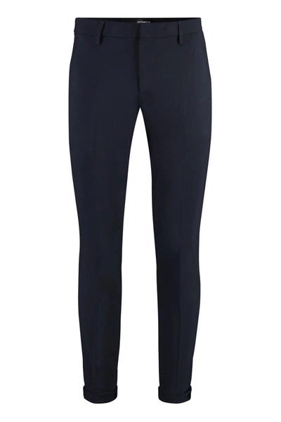 Dondup Trousers  Gaubert In Virgin Wool In Blue