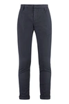 Dondup Gaubert Cotton Chino Trousers In Navy
