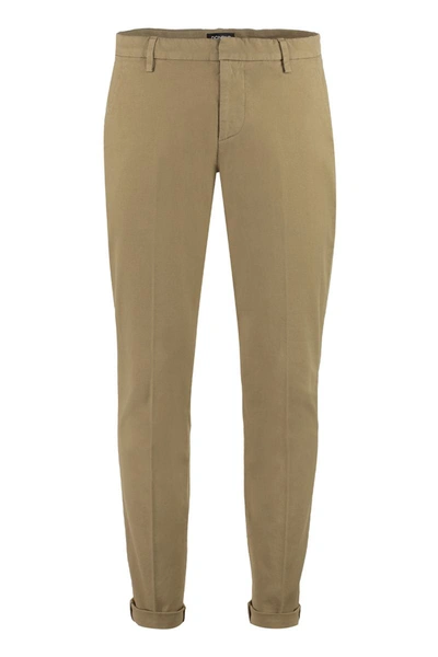 Dondup Gaubert - Stretch Cotton And Linen Pants Trousers In Beige