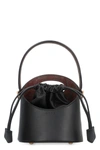Etro Mini Saturno Bucket Shoulder Bag In Black