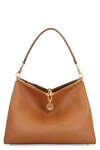 Etro Women's Vela Leather Shoulder Bag In Saddle Brown