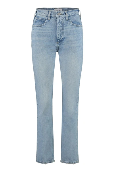 Frame Women's 5-pocket Straight-leg Jeans In Navy