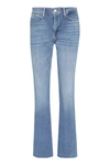 Frame Le Crop Mini Boot Jeans In Denim