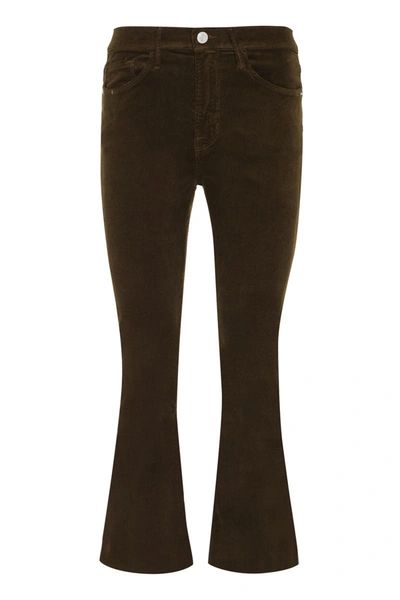 Frame Le Crop Mini Boot Jeans In Brown
