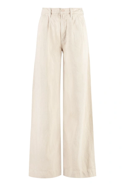 Mother High Waisted Pouty Prep Heel Jeans In White