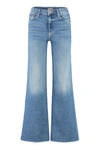 MOTHER MOTHER THE ROLLER 5-POCKET STRAIGHT-LEG JEANS