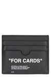 OFF-WHITE OFF-WHITE PRINTED LEATHER CARD HOLDER