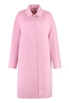 Philosophy Di Lorenzo Serafini Double Wool Coat In Pink