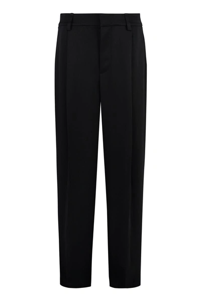 Vince Satin Trousers In Black