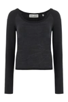 Our Legacy Long Sleeve Crop Top In Grey