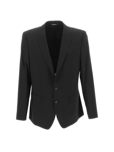 Dolce & Gabbana Wool Suit In Nero