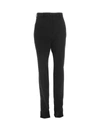 Dolce & Gabbana Stretch Fabric Pants With Zipped Ankle In Nero