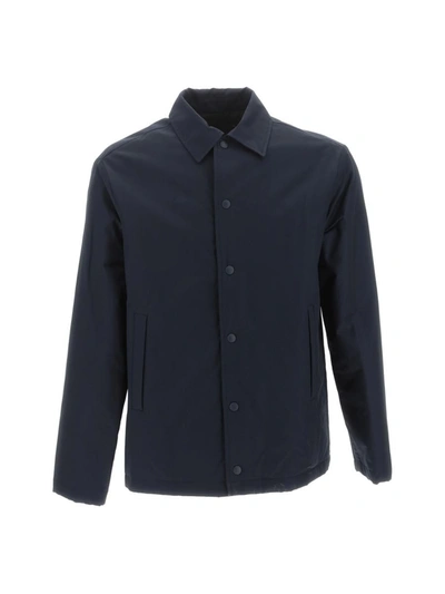 Doppiaa Cotton-blend Shirt Jacket In Blue