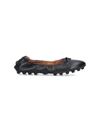 Tod's Gommino Bubble Leather Ballet Flats In Black