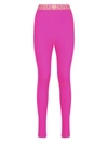 Versace Trousers In Fuchsia