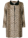 Antonio Marras Leopard Printed Coat In Brown
