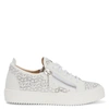 Giuseppe Zanotti Gail Monogram-print Low-top Sneakers In White