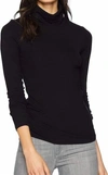 Sanctuary Essential Turtleneck Top In Black