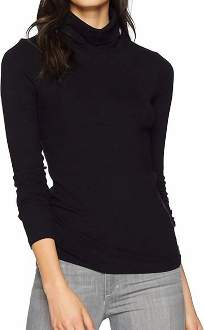 Sanctuary Essential Turtleneck Top In Black