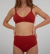 The Nude Label Basic Bra In Berry In Pink