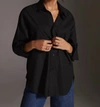 Citizen Of Humanity Kayla Long Sleeve Button Down Shirt In Black