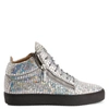Giuseppe Zanotti Frankie Kaleido Low-top Sneakers In Grey