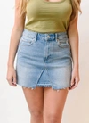 Paige Jessie High-waisted Denim Skirt In Multi