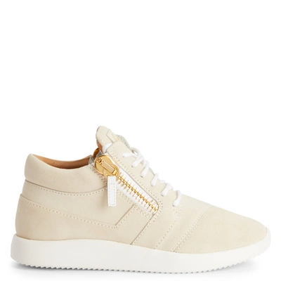 Giuseppe Zanotti Runner High-top Panelled Sneakers In White