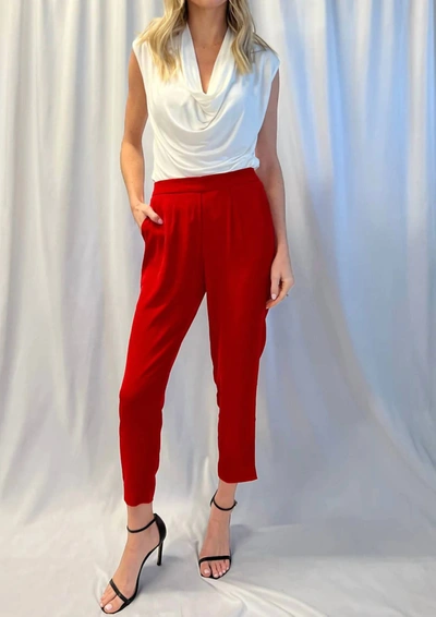 Six/fifty Classic Pant In Red