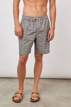 Rails Kian Drawstring 8.25 Printed Swim Trunks In Multi