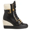 Giuseppe Zanotti Aitana 75mm Wedge Boots In Black