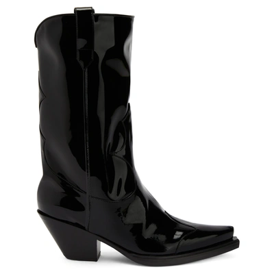 Giuseppe Zanotti Thyra 西部牛仔风高筒靴 In Black