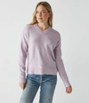 Michael Stars Wes V-neck Pullover Sweater In Amethyst