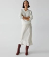 Michael Stars Leila Bias Midi Skirt In Chalk