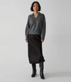 Michael Stars Leila Bias Midi Skirt In Black