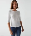 MICHAEL STARS MAEVE CROPPED RIBBED TEE