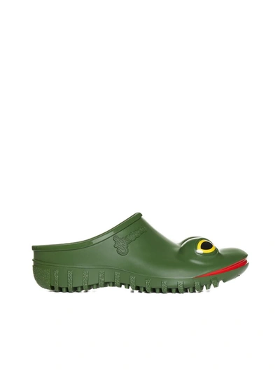 Jw Anderson Frog Loafers In Green