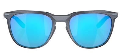 Oakley Thurso Blu Stl Przm Saph 0oo9286-07 Round Sunglasses In Blue
