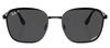 Ray Ban Rb3720 002/k8 Square Polarized Sunglasses In Black