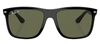 Ray Ban Boyfriend Sunglasses Black Frame Green Lenses Polarized 60-15 In Green