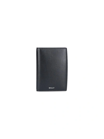 Bally Bi-fold Logo Wallet In Black