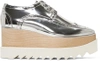 STELLA MCCARTNEY Silver Elyse Platform Brogues