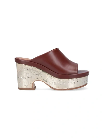 Chloé High-heeled Shoe In Brown